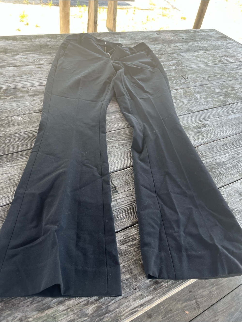 Dondup Black womens Flared Pants slacks like new , ITALY SZ w26